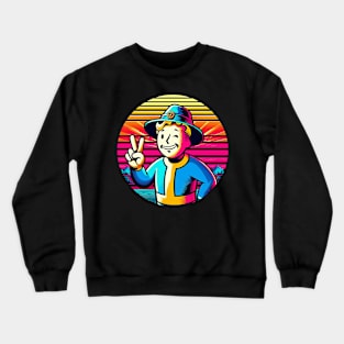 80s retro vintage Vault B Crewneck Sweatshirt